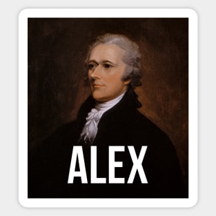 Alex - Alexander Hamilton Portrait Sticker